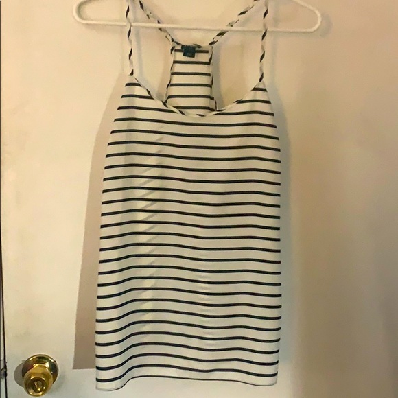 Black and striped halter top - Picture 1 of 4